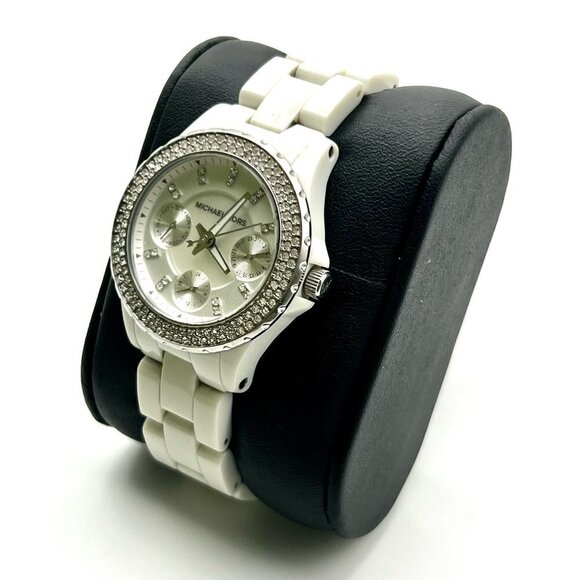 MICHAEL KORS Mini Parker MK5458 White Watch Working - Picture 5 of 8